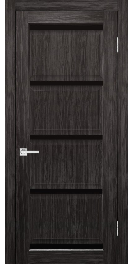 МЕЖКОМНАТНАЯ ДВЕРЬ ЕВРО 20 с черным стеклом