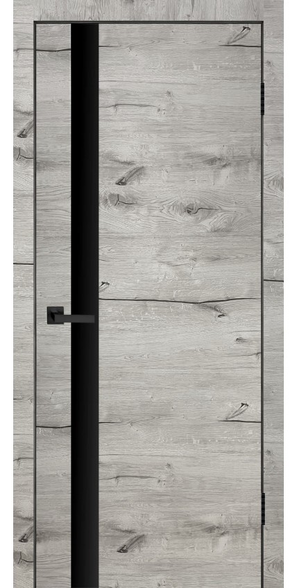 МЕЖКОМНАТНАЯ ДВЕРЬ ПО45 с черным стеклом