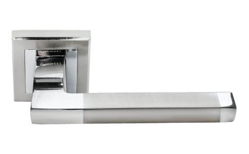 Дверные ручки Rucetti RAP 17-S SN/CP Цвет - Белый никель/хром