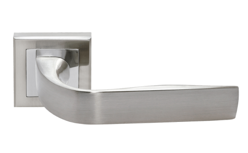 Дверные ручки Rucetti RAP 15-S SN/CP Цвет - Белый никель/хром